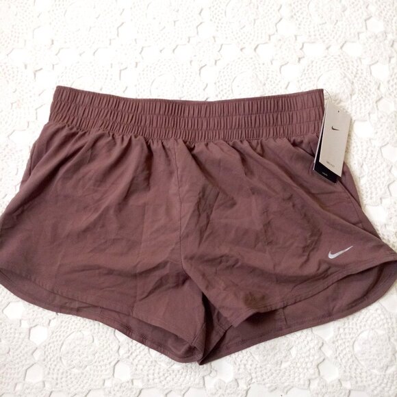 Nike Pants - New Nike Shorts Running Tennis Dance Purple Mauve Attached Brief Large Women NWT